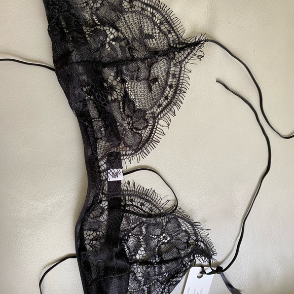 Sewn Handmade Bralette Size M black - Picture 2 of 7